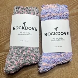 RockDove 2 Pair Women Fuzzy Popcorn Knit Socks One Size New